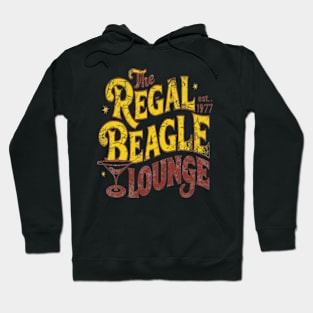 The regal Beagle Lounge Est. 1977 Distressed Hoodie